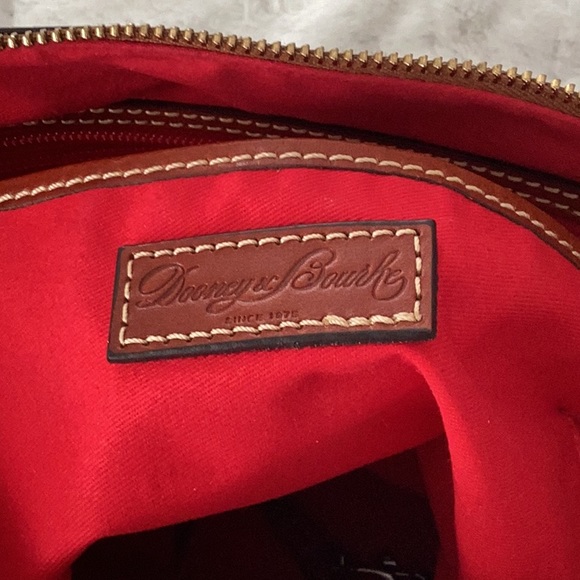 Dooney and Bourke grey ostrich leather handbag. EUC! - Picture 5 of 8